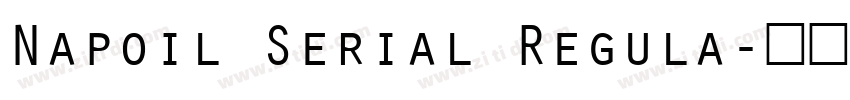 Napoil Serial Regula字体转换